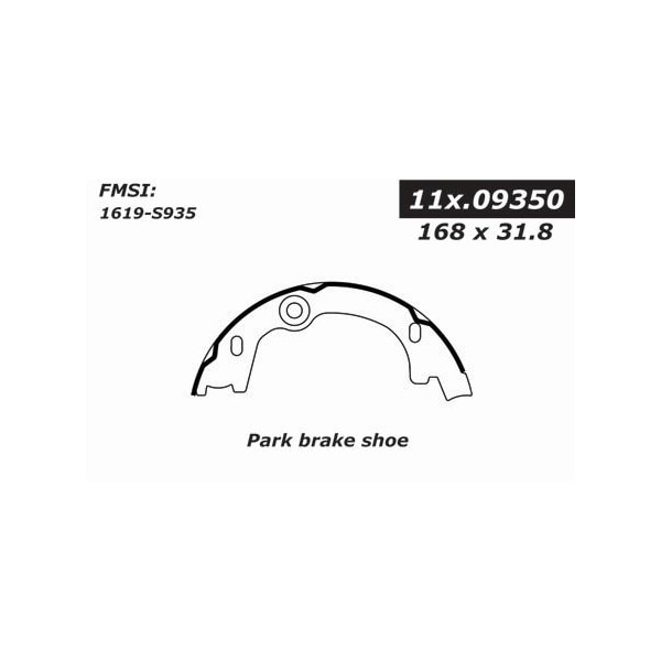 Centric Parts Centric Brake Shoes, 111.09350 111.09350 - main